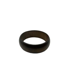 Round Wooden Bangle Bracelet 1.25 inch Width